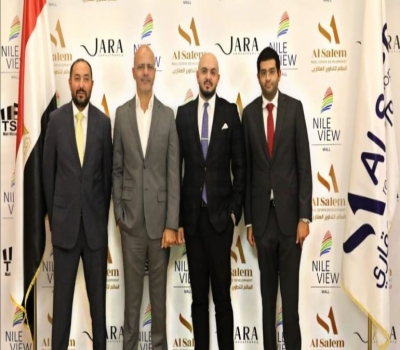 Jara Consulting at the signing ceremony of the Nile View Mall contract in Banha